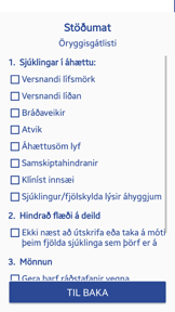 SBAR LSH screenshot