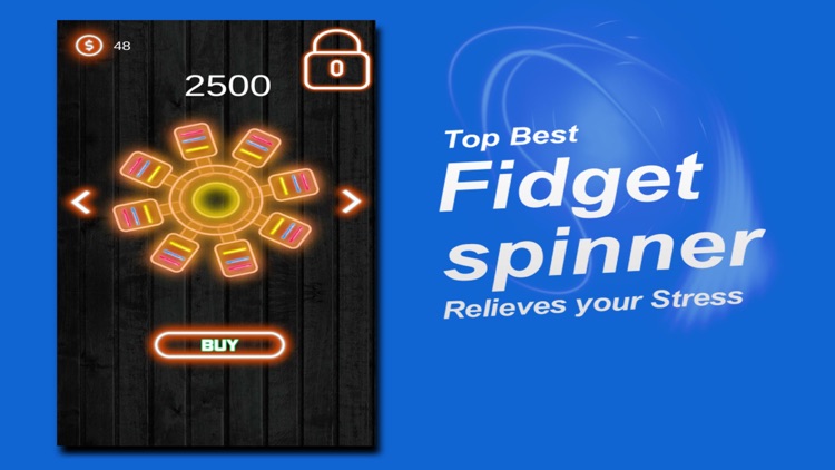 Fidget Hand Spin Neon Glow
