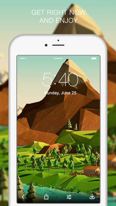 Screenshot #10 for Polygon Wallpapers – Polygon Art Designs & Texture