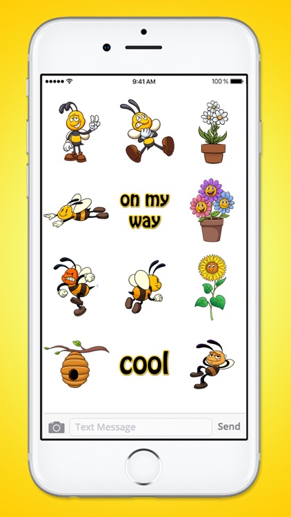 A Bees Life Bee and Flower Sticker Pack screenshot-3