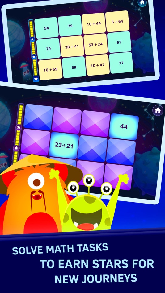 #3. Math Matching Game. Space Math qiuz (iOS) Podle: Bergia Inc