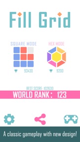 Fill Grid Square & Hexagon blocks fever hex puzzle screenshot