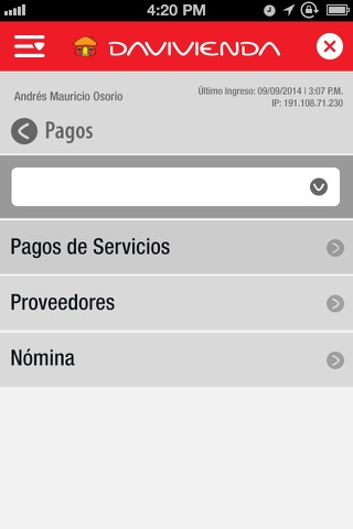 Empresas Davivienda Móvil screenshot 3