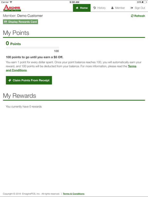 Screenshot #4 pour Aspen Restaurant Rewards