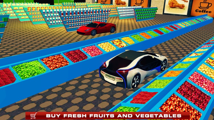 Supermarket Drive Through 3D – Shop in Car Sim