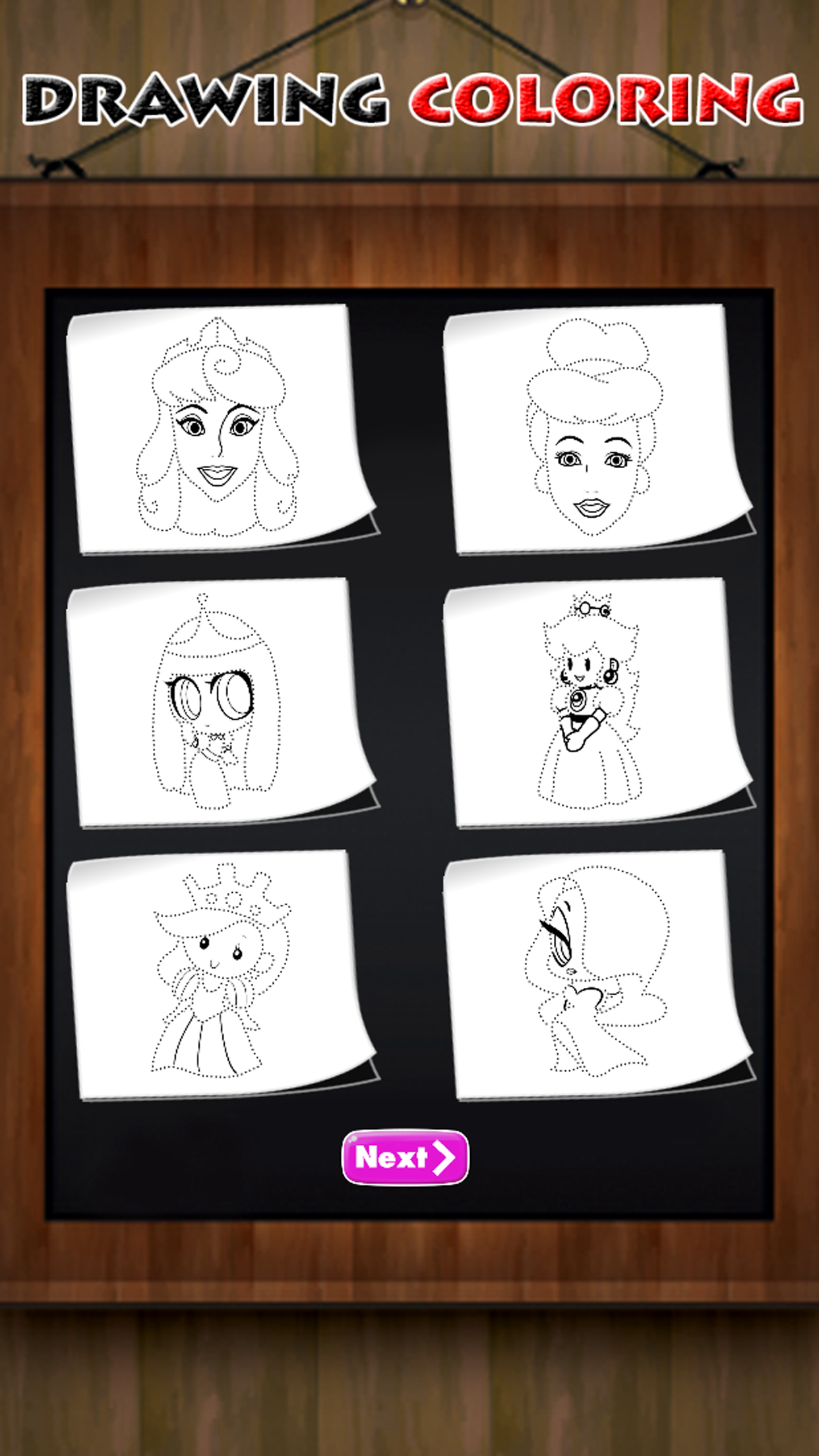 How to Draw Little Princess on Sketch Line