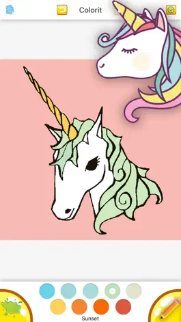 Game screenshot Cute Unicorn Coloring Drawing Book for Girl hack