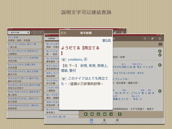 Screenshot #6 pour 日本語活用慣用句，正體中文版