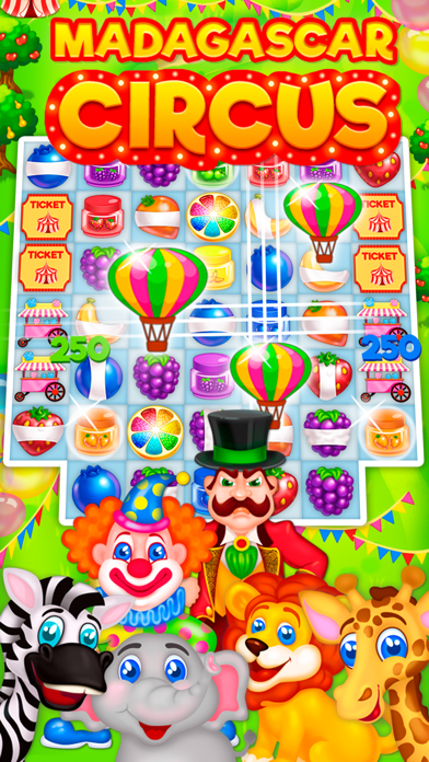 How to cancel & delete Madagascar Circus: Match 3 from iphone & ipad 3