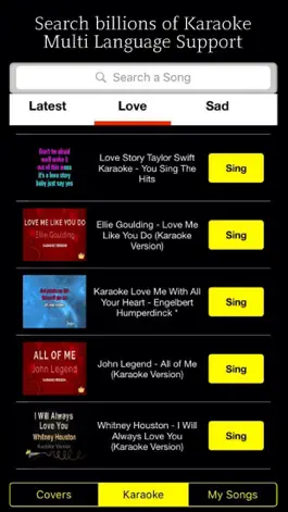 Game screenshot Singer! Karaoke Music - Search and Sing apk