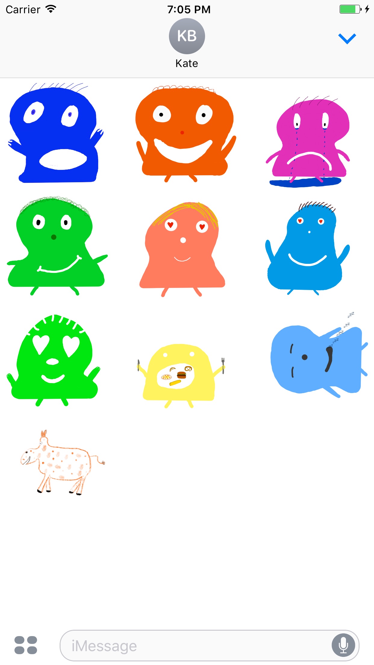 Screenshot 1 of EmotiBlobs