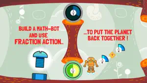 Robo Math Fractions screenshot #1 for iPhone