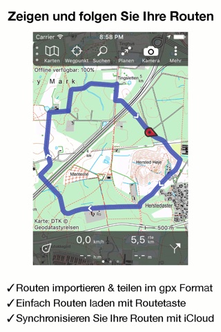 Topo GPS Denmark screenshot 2