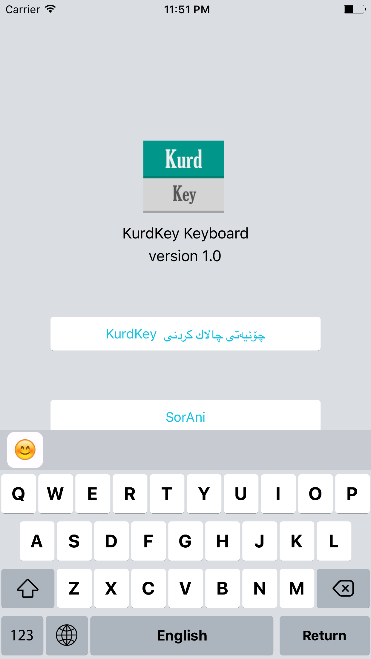 KurdKey screenshot 2