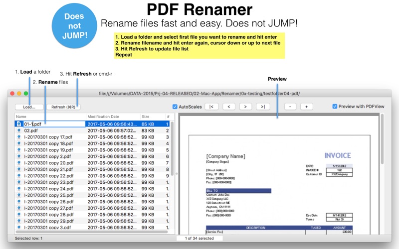 Screenshot #1 pour PDF Renamer File photo renamer