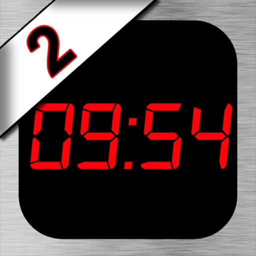 iDigital Big2 Alarm Clock - Biggest Time Display iOS App