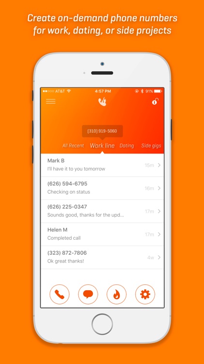 Burner - Private Calls & Texts, Free Phone Number screenshot-0