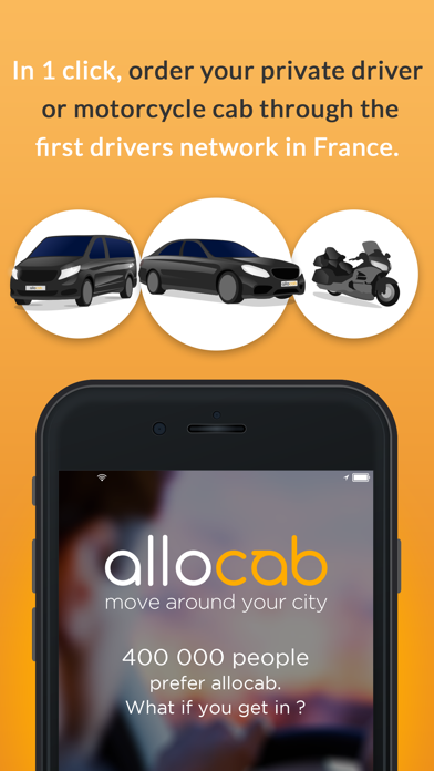 Allocab VTC et Taxi Moto Screenshot