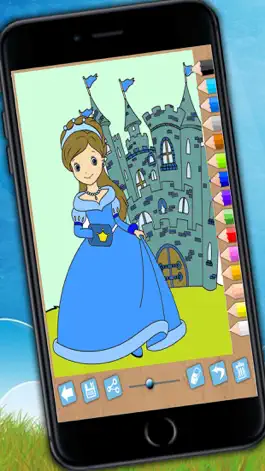 Game screenshot Paint and color princesses - Educational game hack