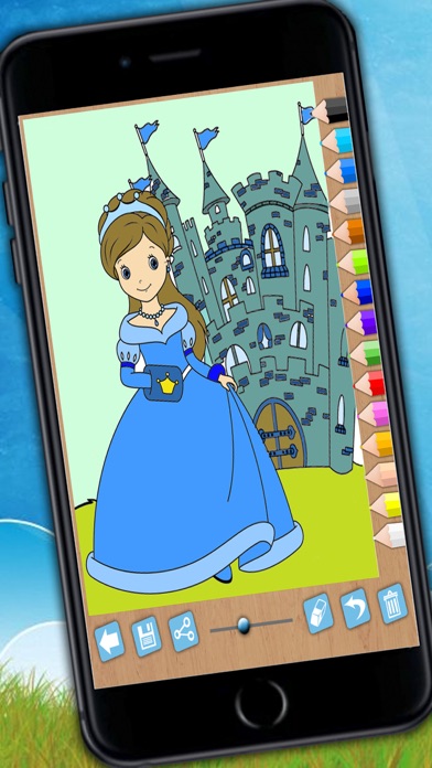Screenshot #3 pour princesses de peinture et de couleur - Jeu éducati