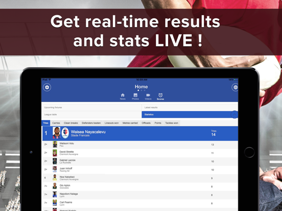 Rugby Addict : news, highlights, videos, results iPad screenshot 3 - Sports app
