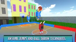 basketball bouncy physics 3d cubic block party war iphone screenshot 2