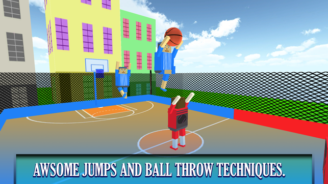 BasketBall Bouncy Physics 3D Cubic Block Party War(圖2)-速報App