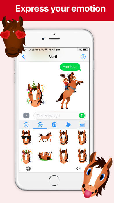 How to cancel & delete Horse Emoji - Fun Mojis & Stickers from iphone & ipad 2