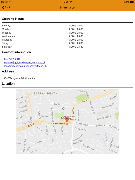 Screenshot #6 pour Golden Kitchen Coventry