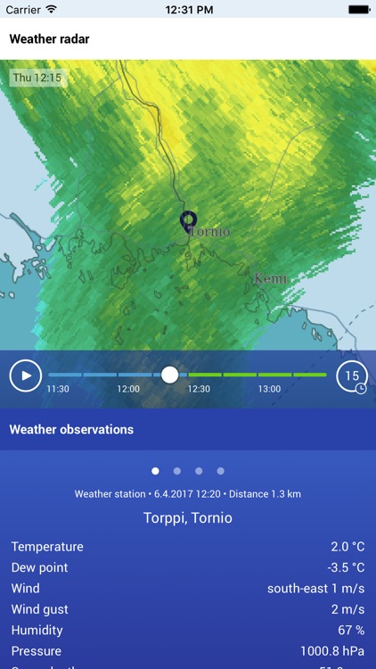 The Finnish Meteorological Institute's Weather