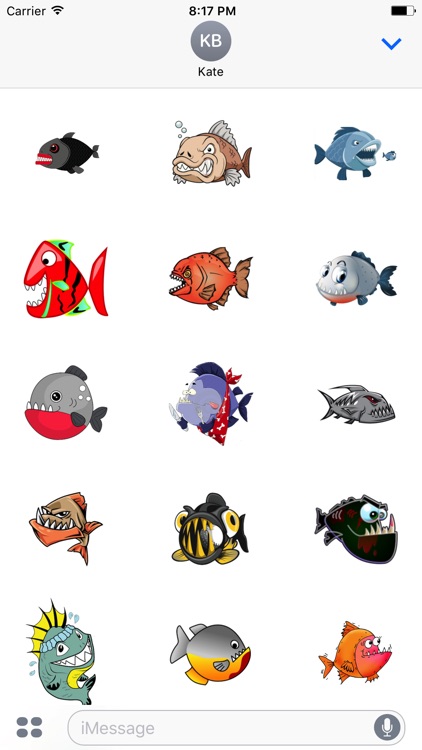 Piranha Stickers