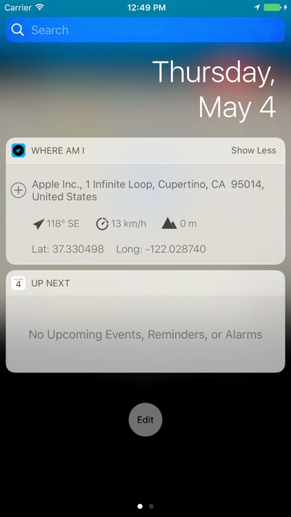 Where am I Widget