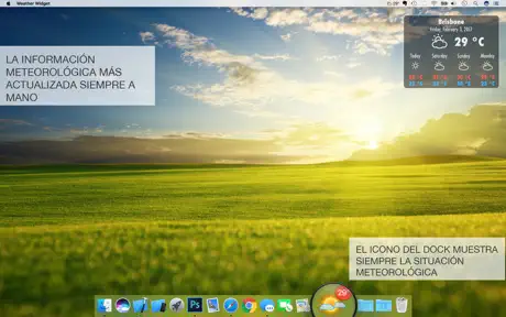 Widget Tiempo Escritorio Vivo+
