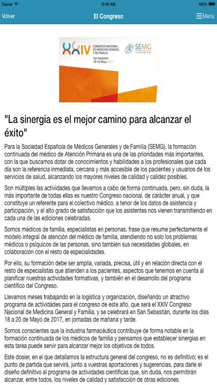 SEMG: XXIV Congreso Nacional de Medicina General