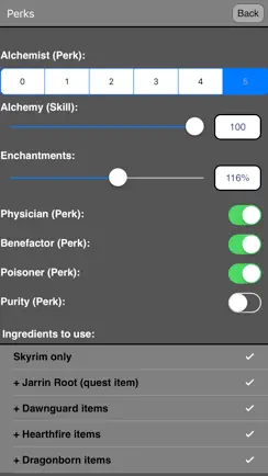 Alchemy for Skyrim ® iPhone image 4
