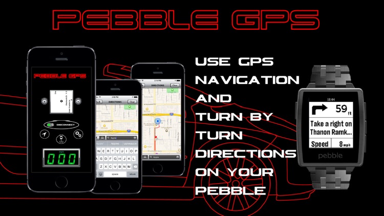 Pebble GPS-Navigation and Speedometer