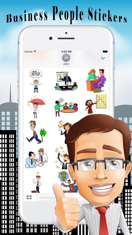 Professional Business People At Work Emoji Sticker