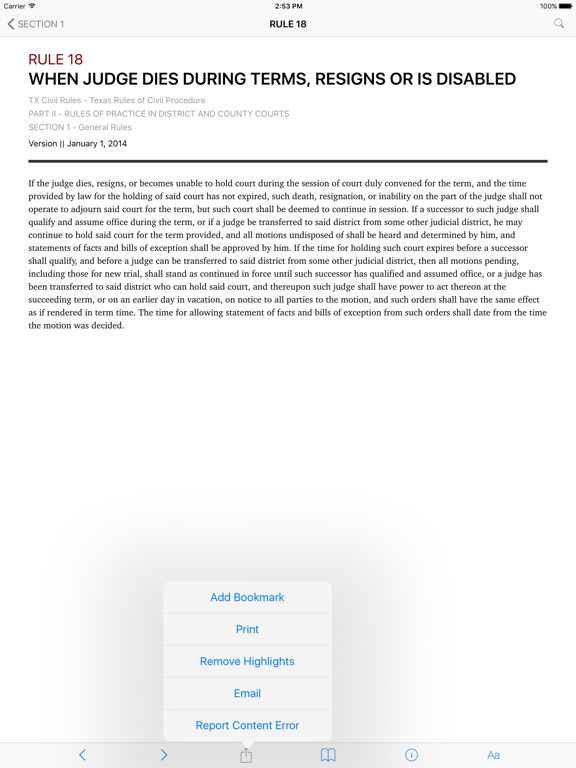 Screenshot #6 pour Texas Rules of Civil Procedure (LawStack's TX Law)
