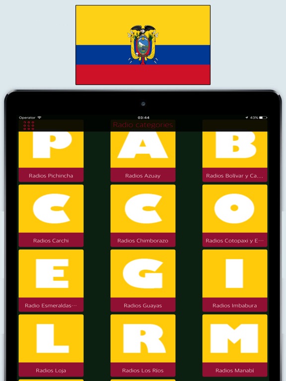 Radios Ecuador FM AM / Radio Stations Online Live iPad screenshot 1 - Music app