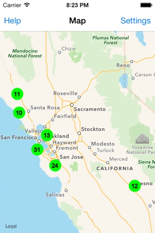 Radiation Map Tracker displays worldwide radiationのおすすめ画像4