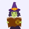 Animated Evil Green Witch Stickers Pack