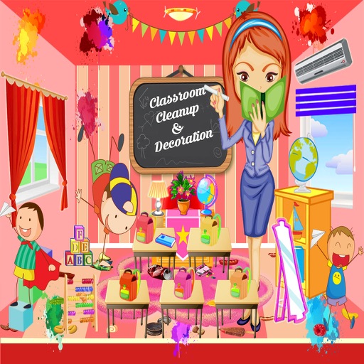 Teacher Classroom Clean Up Play, School Decor Wash iOS App