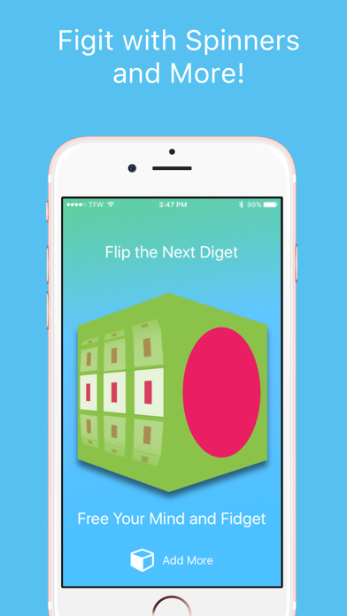 Screenshot #1 pour Fidget Digit : A Cube of Fidget Toys