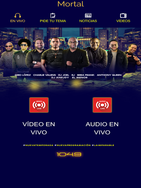 Mortal iPad screenshot 1 - Music app