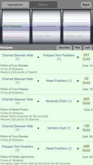 alchemy for skyrim ® iphone screenshot 2