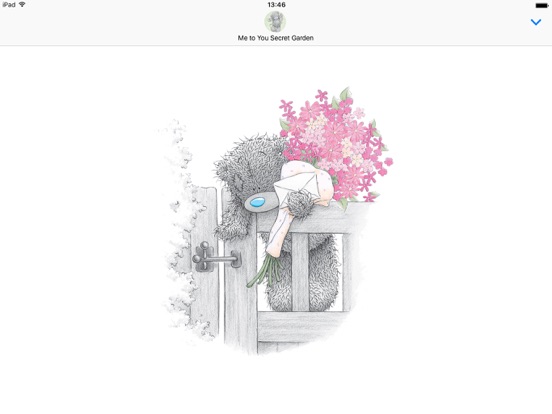 Me To You Secret Garden iPad screenshot 4 - Stickers app