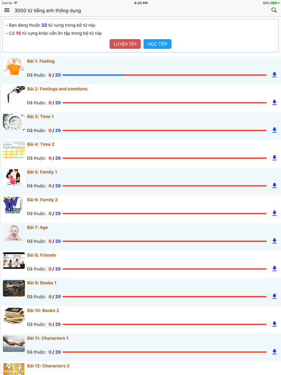 Screenshot #5 pour Hoc Tieng Anh - Tu Vung Tieng Anh