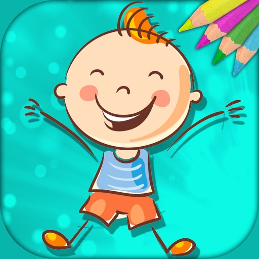 Coloring pages - Painting activity book icon