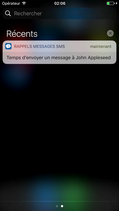 Screenshot #2 pour Rappels Messages SMS