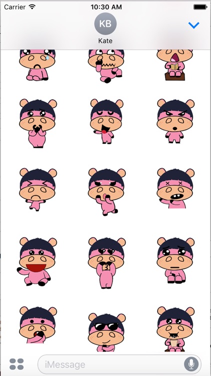 UGLY HIPPO - Ugly Emoticons Sticker for iMessage